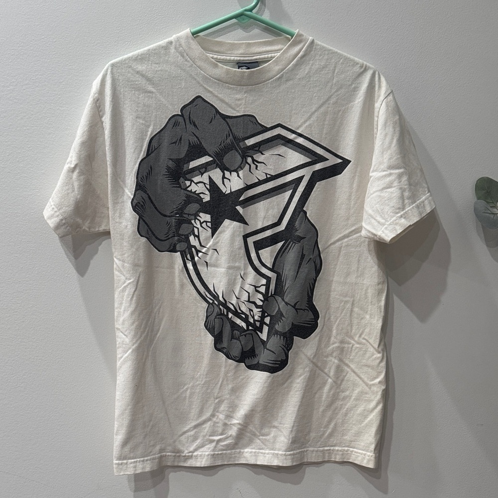 Famous Stars & Straps White Tee with Bold Graphic